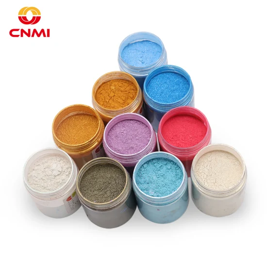 Poudre de Mica CNMI Pigments en poudre naturelle poudre de Mica de brillant à lèvres de colorant de résine époxy de qualité cosmétique pour la fabrication de bougies de savon de résine